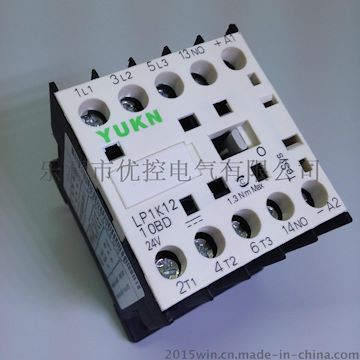 优控YUKN小型直流接触器LP1K1210BD 银点保证