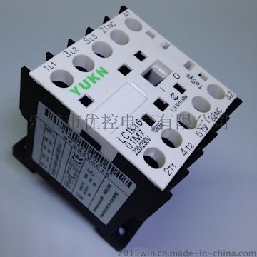 优控YUKN小型交流接触器LC1K1601M7 AC220V 16A 银点保证