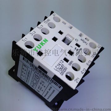 优控YUKN小型交流接触器LC1K1210M7 AC220V 12A 银点保证